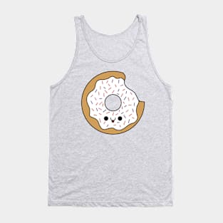 Cute Vanilla Donut - Kawaii Donut Tank Top